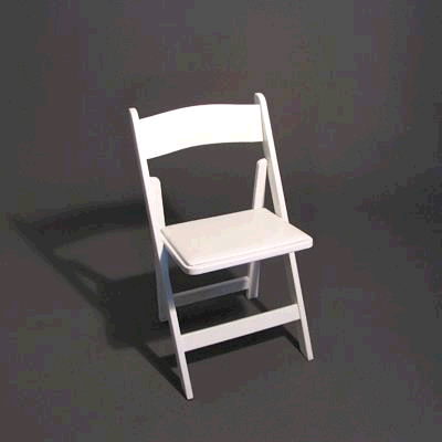 Wood - White Padded Seat
